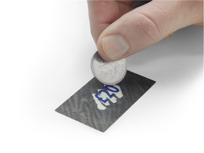 Наклейки со скретч слоем