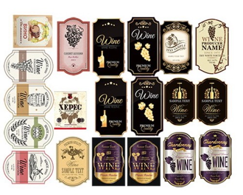 Этикетки для вина