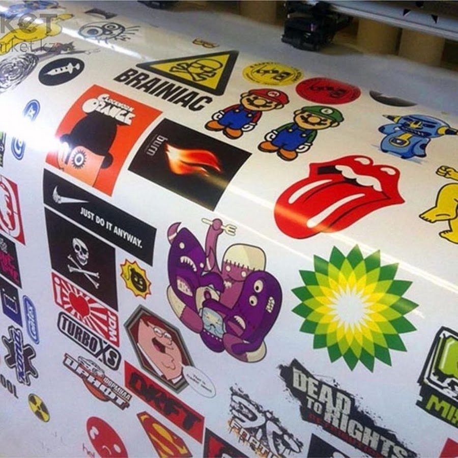 Печать наклеек и стикеров